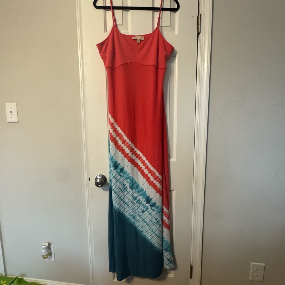Michael Kors Pink and Red Sleeveless Sundress